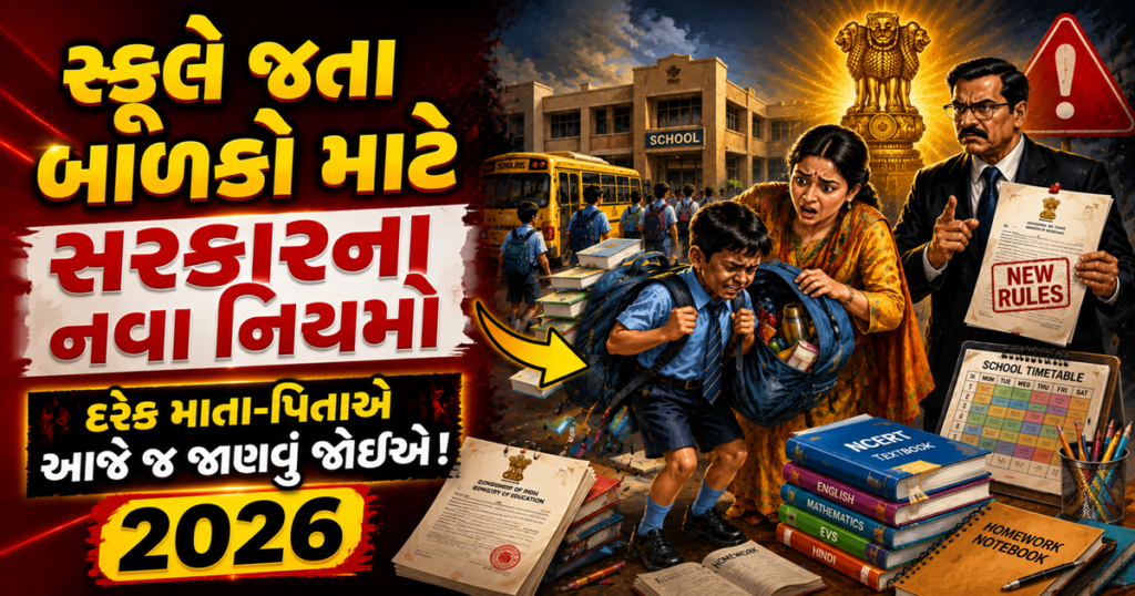 સ્કૂલે જતા બાળકો માટે નવા નિયમો 2026